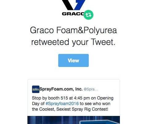 Graco retweeted SprayFoamMagazine.com