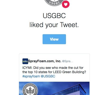 USGBC liked SprayFoamMagazine.com