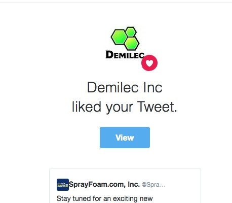 Demilec liked a SprayFoamMagazine.com tweet