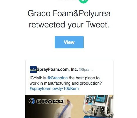 Graco retweeted SprayFoamMagazine.com